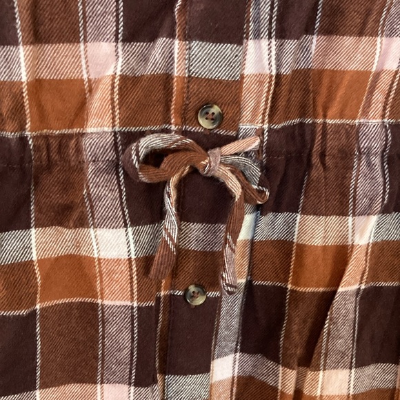🎉 3 For $ 20 COPPER KEY GIRLS Button Front Plaid Dress Size 6 Long Sleeve NWT - Picture 4 of 6